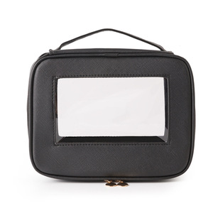 Bolsa de almacenamiento de cosméticos portátil de gran capacidad con ventana transparente, estuche de viaje para artículos de tocador, maquillaje, salón de belleza, dormitorio, baño - Product Image 5