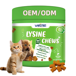 OEM/ODM suplemen makanan kucing lisin lunak kunyah untuk kucing mendukung sistem imun dan kekuatan ganda lisin menyediakan sampel gratis - Product Image 1