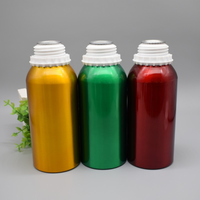 Leere mattschwarz goldene Aluminium öl flaschen 100ml 200ml 500ml 1000ml 5l Aroma ätherisches Öl Kosmetische chemische Aluminium flaschen