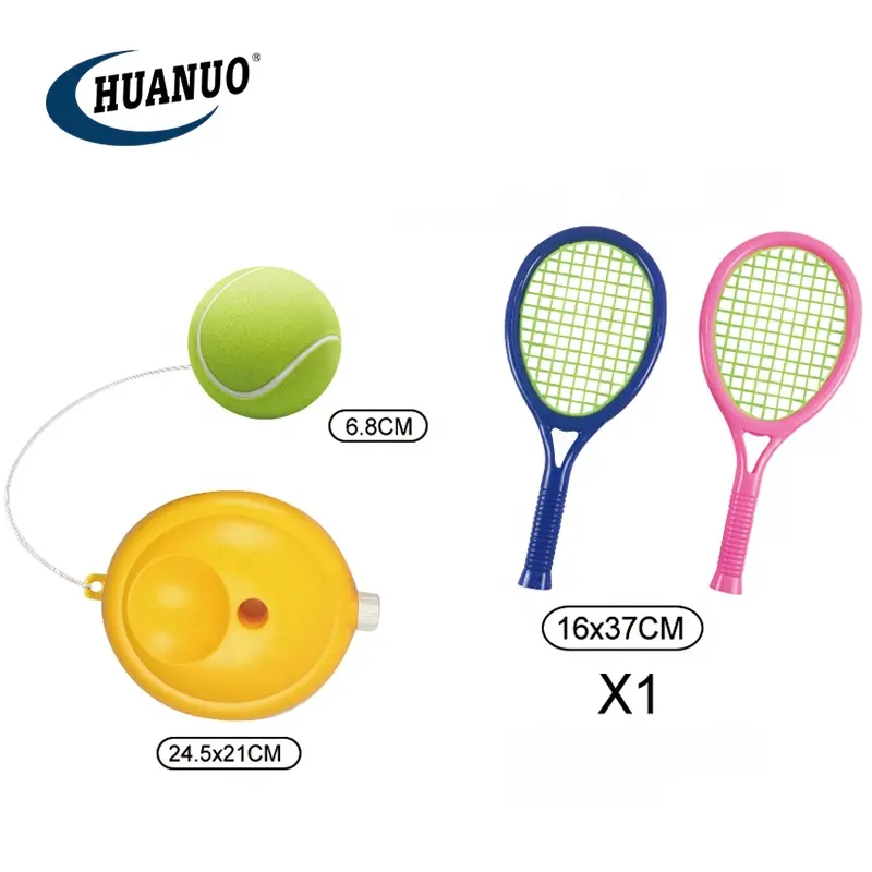 Kinder Indoor Sport Toy Game Set Kinder Tennis Spielzeug Schläger Solo Tennis Trainer