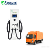 Station de recharge DC intégrée pour véhicule électrique 350 kW avec recharge rapide refroidie par air, kit de conversion EV à double pistolet de recharge