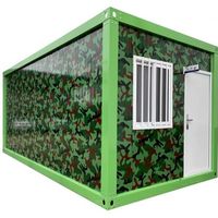 Maison conteneur à assemblage rapide, pliable, modulaire, préfabriquée, 20 pieds, 40 pieds, pour camp de secours en cas de catastrophe
