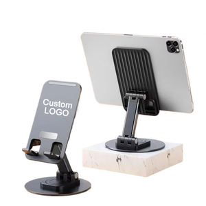 Supports de téléphone portable Xx096, supports de tablette portables pour bureau, avec joint d'amortissement en ABS, support de téléphone en plastique et métal, logo personnalisé - Product Image 1