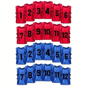 Aanpasbare Goedkope Training Slabbetjes Omkeerbare Voetbalvesten Voor Sport-Voor Basketbal En Voetbal Training Kwaliteit Mesh Slijtage - Product Image 3