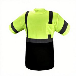 T-shirt de sécurité réfléchissant jaune haute visibilité ANSI Classe 3 à manches longues pour la construction, l'ingénierie et la topographie - Product Image 1