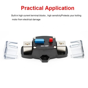 12-48VDC Mini disyuntor 30A-300A Portafusibles en línea para automóvil con Terminal estéreo <span class=keywords><strong>Protector</strong></span> de sobrecarga de barco marino - Product Image 4