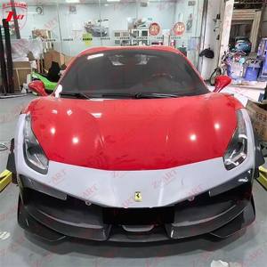 Kit de Carrocería Z-ART 2015-2019 <span class=keywords><strong>488</strong></span> <span class=keywords><strong>GT3</strong></span> para <span class=keywords><strong>Ferrari</strong></span> <span class=keywords><strong>488</strong></span> GTB, Kit de Carrocería de Fibra de Carbono Seca para <span class=keywords><strong>Ferrari</strong></span> <span class=keywords><strong>488</strong></span> <span class=keywords><strong>GT3</strong></span> Aerokit - Product Image 4
