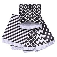 Sac en papier biodégradable personnalisé, résistant à la graisse, avec fermeture autocollante pour bonbons, biscuits, pâtisseries, en-cas, emballages cadeaux