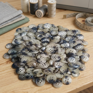Botones de Cuerno de Búfalo Natural de Tamaño Personalizado, 14mm, 18mm, 20mm, para Camisas, Prendas, Chaquetas y Accesorios de Moda, con Opción de Recubrimiento - Product Image 3
