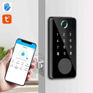 CAMAKT Electronic TUYA app biometric keypad Intelligent Lock smart digital home fingerprint password wifi door lock
