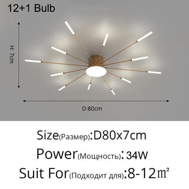12 + 1 Ampoule 34W Or