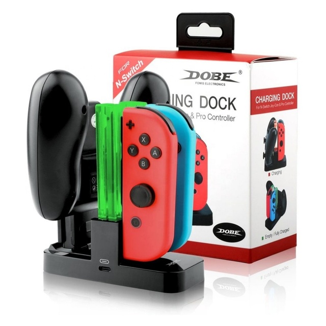 4 in 1 Charging Dock Station for Nintend Switch Joy-Con Controllers Handheld Game Console USB Type Charging Stand