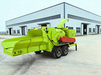 Broyeur à bois durable à longue durée de vie, haute performance, moteur diesel, déchiqueteuse à bois portable, broyeur horizontal sur chenilles mobile
