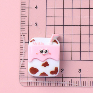 Caja de leche de unicornios arcoíris, gatito de dibujos animados, gato, resina, Diy taza de agua, nevera, pegatina decorativa, decoración artística de uñas, dijes - Product Image 6