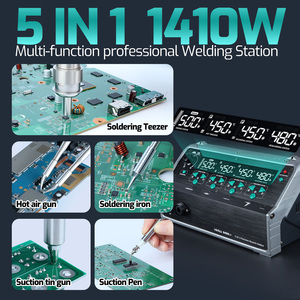 Estación de Soldadura YIHUA 948D-IV 5 en 1 <span class=keywords><strong>con</strong></span> Succión de <span class=keywords><strong>Estaño</strong></span>, Pistola de Aire Caliente, Soldador 245, Herramienta de Reparación de Circuitos Integrados y Teléfonos - Product Image 3