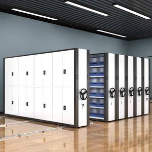 Grote Archiefkasten Opbergplanken Bank Kantoormeubilair Industriële Hoge Dichtheid Stalen Systeem Mobiele Schappen - Product Image 2