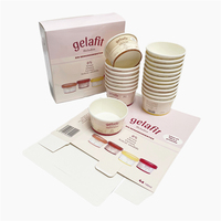 Vente en gros de boîtes en carton de luxe en papier avec logo personnalisé Petites boîtes en papier en carton pour crème glacée
