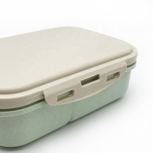 Ecofriendly bento lunch box container lunchbox wheat straw