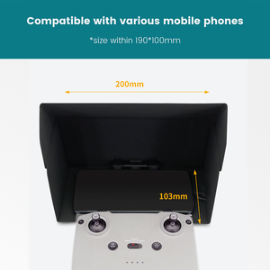 迷你3 PRO/MAVIC 3/MAVIC AIR <span class=keywords><strong>2</strong></span>/2S/MINI <span class=keywords><strong>2</strong></span> RC-N1无人机配件手机遮阳罩遥控器遮阳罩 - Product Image 5