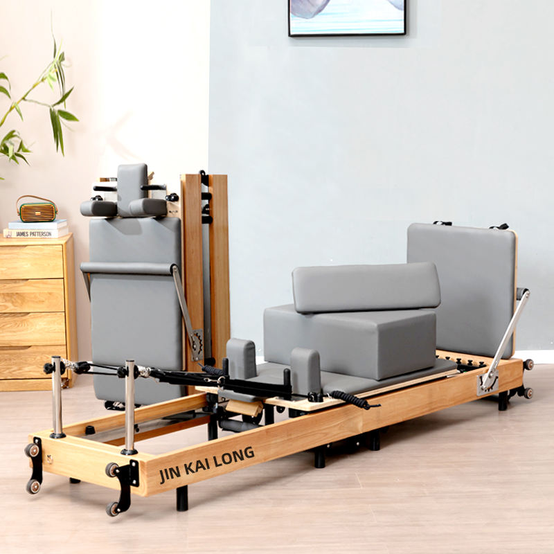 Bois de chêne pliable pilates réformateur