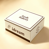 Caja de Pan de Cartón de Alta Gama con Logotipo Personalizado, Forro de Esponja, Laminación Mate y Ventanas para Pasteles y Embalaje de Regalos