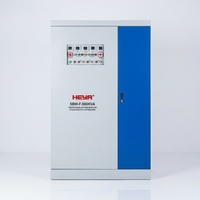 Stabilisateur de tension triphasé CA haute puissance SBW-500K, large plage d'entrée 304-456V, AVR SVC de précision réglable 380V, 500KVA, 98% d'efficacité, LED