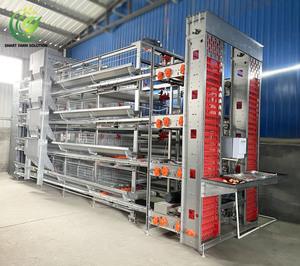 New Essential <strong>Used</strong> 90-200 Chicken One Set Poultry H-Type Galvanized Steel Layer Laying Hens Battery Automatic 4-Tier Long <strong>Cage</strong> - Product Image 1
