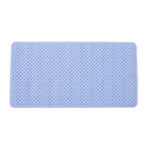 Tapis de douche antidérapant en PVC ou plastique écologique pour salle de bain, avec ventouses puissantes, séchage rapide - Product Image 1