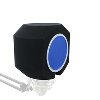 Rayyu F-7 Blue, filtre anti-pop portable, coupe-vent et insonorisant pour microphone, pour l'enregistrement