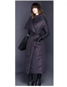 Nuevo estilo de talla grande, chaqueta acolchada para mujer, abrigo alto impermeable para mujer y chaqueta para hombre