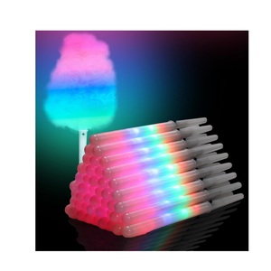 Coni di zucchero filato incandescente a LED riutilizzabili <span class=keywords><strong>e</strong></span> supporto in plastica impermeabile per feste natalizie zucchero filato in movimento! - Product Image 1