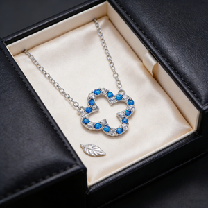 Collier trèfle à quatre feuilles porte-bonheur en opale, pendentif amulette de protection en forme de trèfle irlandais pour femmes et adolescentes - Product Image 5