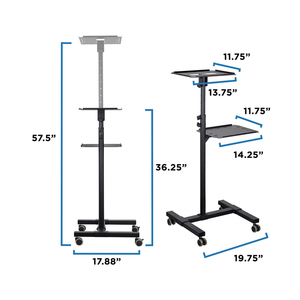 Mini support de projecteur Mobile, chariot <span class=keywords><strong>et</strong></span> chariot de présentation réglable en hauteur - Product Image 4