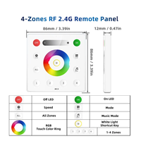 Contrôleur LED RGB SPI SP638E DC 5-24V 600 pixels pour bande lumineuse Dream Color, variateur intelligent Bluetooth musical 2.4G, télécommande RB3, panneau RC3