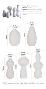 FENN-Jarrones grandes de decoración para <span class=keywords><strong>flores</strong></span>, Decoración de mesa artística para el hogar, <span class=keywords><strong>Jarron</strong></span> de cerámica, jarrón minimalista rústico para decoración del hogar, para hotel - Product Image 5