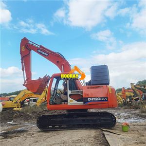 Excavatrice sur chenilles compacte Doosan DH150LC-7 d'occasion, 15 tonnes, en bon état et peinte, DH 150LC-7 DH150 - Product Image 6