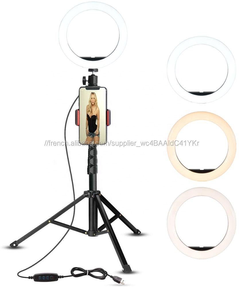 10'' LED selfie ring/curve light with Tripod Live Stream video Tiktok Instagram Vlog Twitter