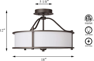 2025 nordique Semi encastré plafonnier décoration Ce moderne Style européen rond suspendu plafonnier pour salon - Product Image 5