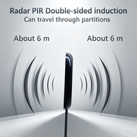 Dispositifs de Maison Intelligente : Détecteur de Mouvement Radar Micro-ondes 24V avec Certification CE pour Éclairage LED Encastré, Détection de Mouvement à Travers le Verre