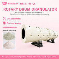 Granulateur rotatif au soufre WINWORK, machine de granulation de granulés minéraux, ligne de granulation complète, fournisseur d'usine