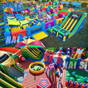 Büyük şişme tema parkı açık Juegos şişme Parque şişme şato oyun alanı büyük sıçrama evleri oyun çocuklar ve yetişkinler için - Product Image 1
