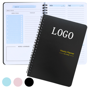 Оптовая продажа, ежедневник на 365 дней, ежемесячный Еженедельный планировщик A5, блокнот из искусственной кожи, индивидуальные 2025 календари, планировщики - Product Image 1