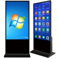 Afficheur numérique sur pied, écran LCD, système de fenêtre, écran tactile 32 pouces, IP65, kiosque publicitaire intérieur, centre commercial, SDK