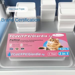 Bandes de test vétérinaire combinées pour le coronavirus félin, la giardia et la coccidiose, certifiées CE - Product Image 1