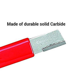 Red Knife Sharpener Rectangular Steel Tungsten Steel <b>Garden</b> <b>Tool</b> Dual Purpose Sharpening Stone For Outdoor Use - Product Image 3