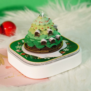 Tùy Chỉnh 2026 3D Lịch Lỏng Lá Dính Ghi Chú DLY Giấy Nghệ Thuật 3D Memo <span class=keywords><strong>Pad</strong></span> Notepad Món Quà Giáng Sinh Cây Cho Trẻ Em - Product Image 4