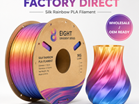 Filament d'imprimante 3D PLA 1,75 mm en soie moulée, dégradé de couleurs arc-en-ciel, série Macaron Crème Glacée, vente en gros d'usine, OEM Bambu Lab