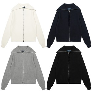 เสื้อสเวตเตอร์ไหมพรมถักสไตล์เกาหลี ยี่ห้อ Shi Yiqi ผ้าฝ้ายแท้ 100% ไม่เป็นขุย ดีไซน์ทันสมัย สวมใส่สบาย ทรงหลวม คอจีน สำหรับผู้หญิง ฤดูใบไม้ร่วง ฤดูหนาว - Product Image 1