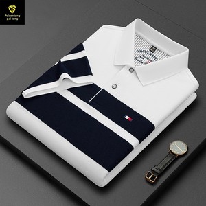 Parsonron 2025 Nouvelle Collection Été – <span class=keywords><strong>Chemise</strong></span> Décontractée Rayée à Manches Courtes et Coupe Ample Respirante pour <span class=keywords><strong>Homme</strong></span> d'Âge Moyen - Product Image 6