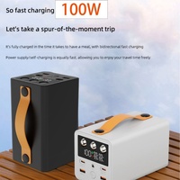 Batterie externe de voyage haute capacité 60000mAh 70000mAh 80000mAh 100W avec chargeur rapide et lampe torche pour téléphone portable